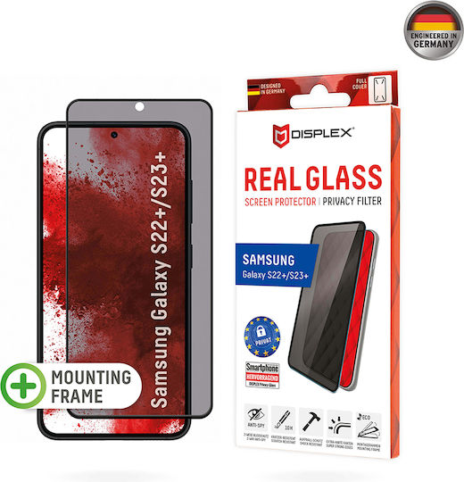 Displex Real Curved 3D Privacy Full Face Tempered Glass (/ S23+) 01776