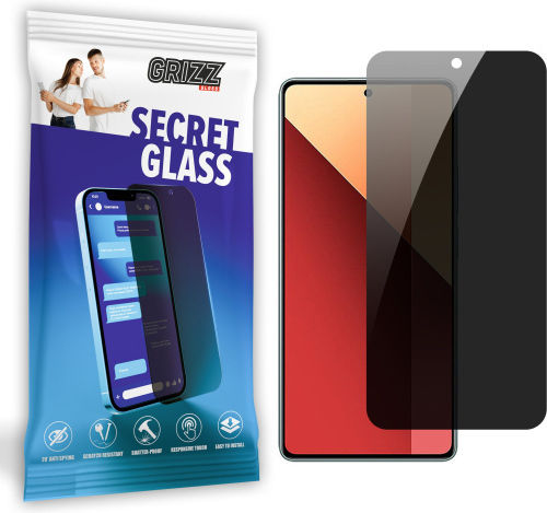 GrizzGlass Keramik Privatsphäre Displayschutzfolie (Redmi Note 13 4G)