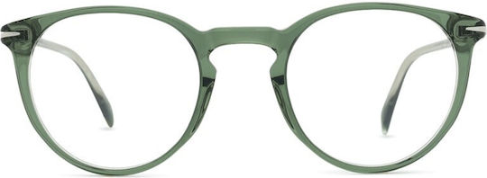 David Beckham Plastic Eyeglass Frame Green DB 1139 B59