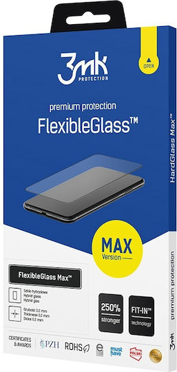 3MK Flexibleglass Max Tempered Glass Black (iPhone 16)