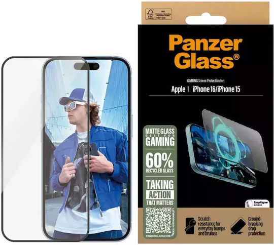 PanzerGlass Tempered Glass (iPhone 16)