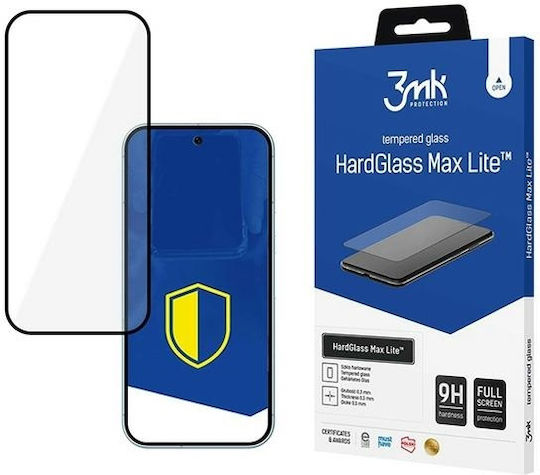 3MK Hardglass Max Lite 0.3mm Tempered Glass Μαύρο (Google Pixel 9 / 9 Pro)