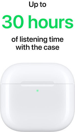 Apple AirPods 4 Earbud Bluetooth Handsfree Earphones with Sweat Resistance and Charging Case White