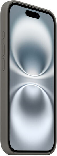 Apple Back Cover Silicone Stone Gray (iPhone 16)