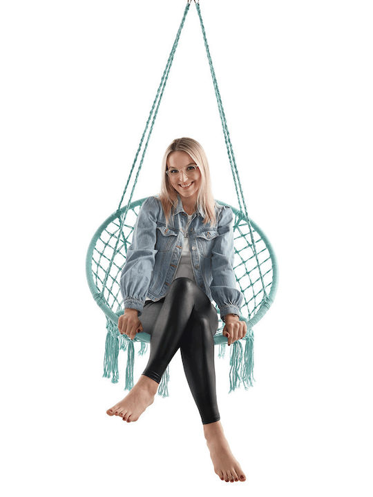 Hanging Chair Fabric W80xD80xH120cm Green
