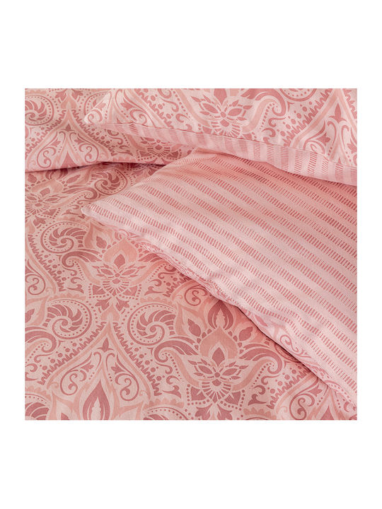 Palamaiki Sheet Sets Queen Flannel with Elastic 170x200+32cm. Fb0233 Pink 4pcs