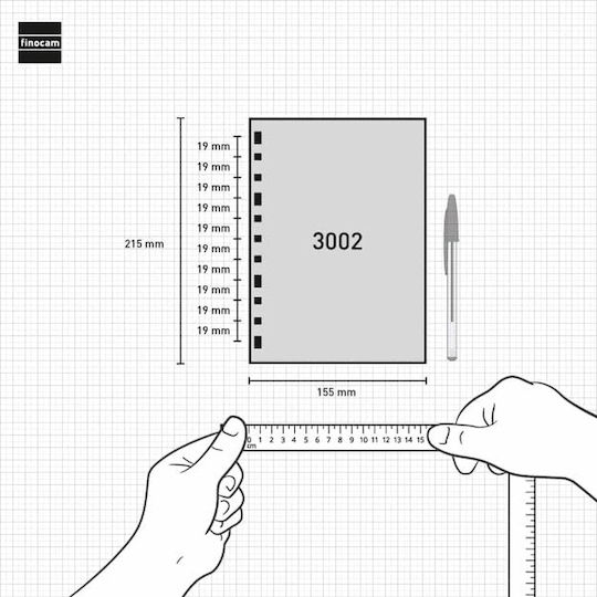 Finocam Daily Diary Refill 2025 15.5x21.5cm