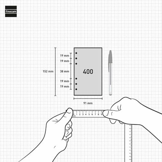 Finocam Daily Diary Refill 2025 9.1x15.2cm