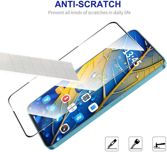 Motorola Moto G35 5g Enkay Лесен монтаж Пълно закалено стъкло Прозрачно