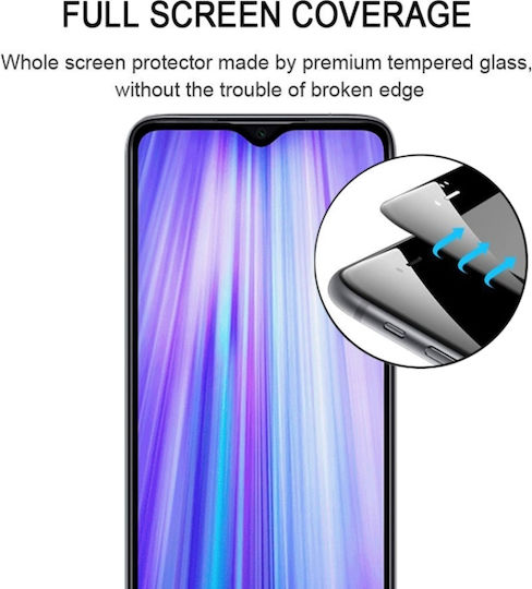 Стъклен протектор за екран с пълно покритие за Xiaomi Redmi Note 8 Pro