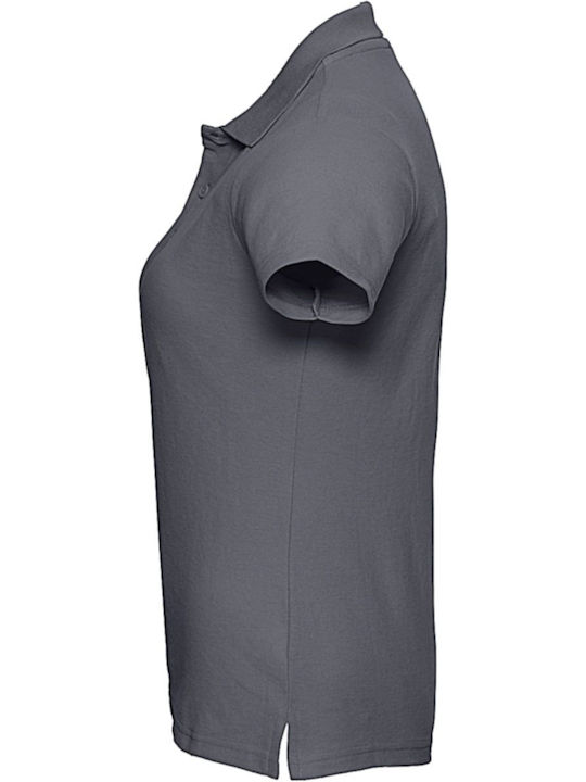 Russell Europe Γυναικείο Διαφημιστικό T-shirt Κοντομάνικο Convoy Grey