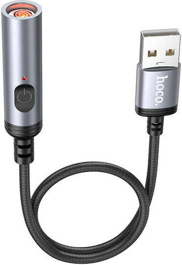 Αναπτήρας Καλώδιο Usb-a 35cm Αυτοκίνητο Powerbank Laptop Tablet Hoco Ua30 Μαύρο