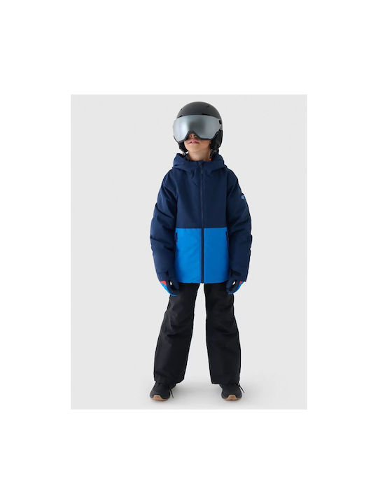 4F Kids Sports Jacket with Hood Blue