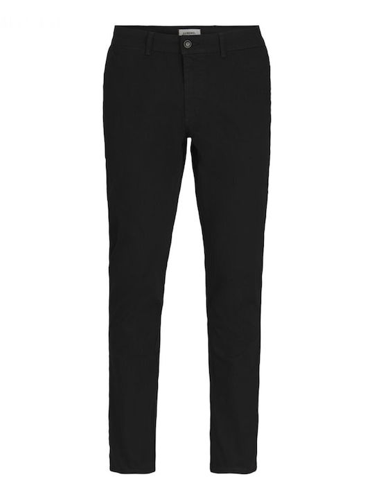 Trousers Chino Elastic in Slim Fit Black