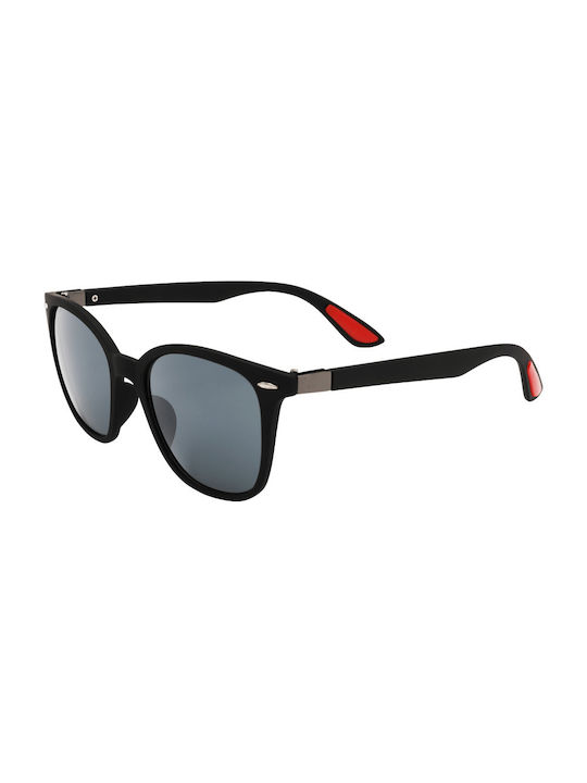 Corso Sunglasses with Black Wooden Frame and Gray Lens 01-2102-3