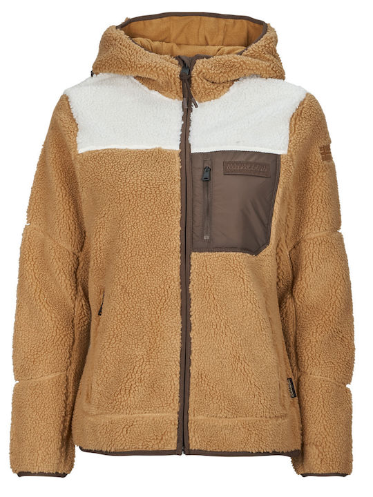 Yupik Fleece Jachetă de damă în Maro Culoare