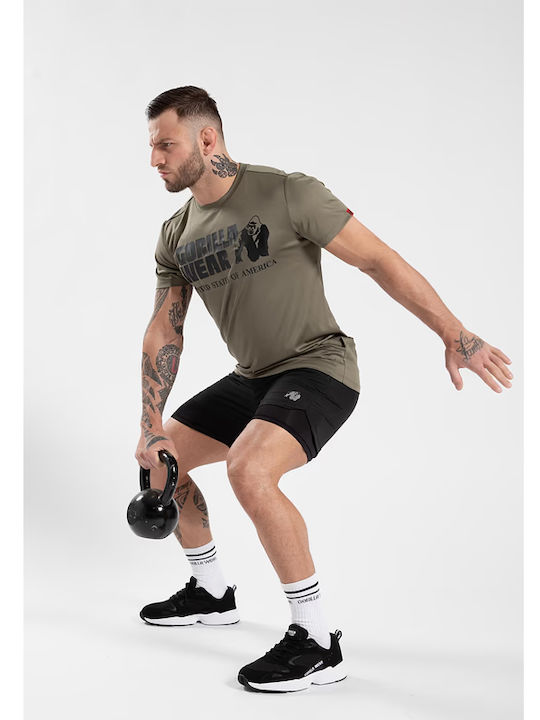 Αθλητικό T-shirt Χακί
