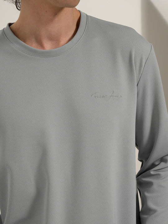 Long Sleeve Blouse Gray