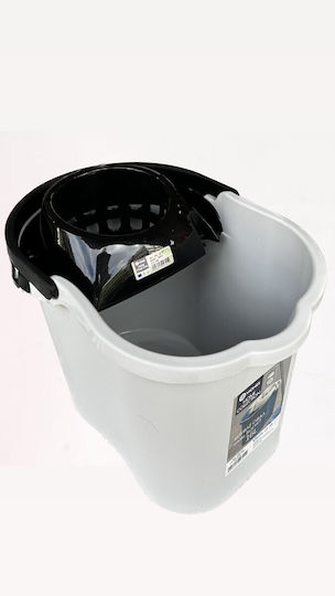 Viomes Mop Bucket with Squeezer Plastic Νο.300 Capacity 16lt Gray