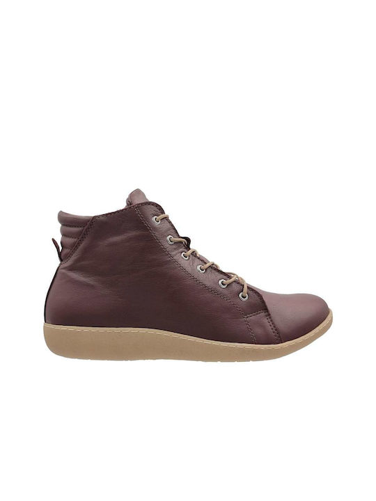 Pace Comfort Damen Sneaker Burgundisch