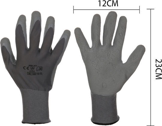 Tpster Gloves for Work Gray Latex 1pcs