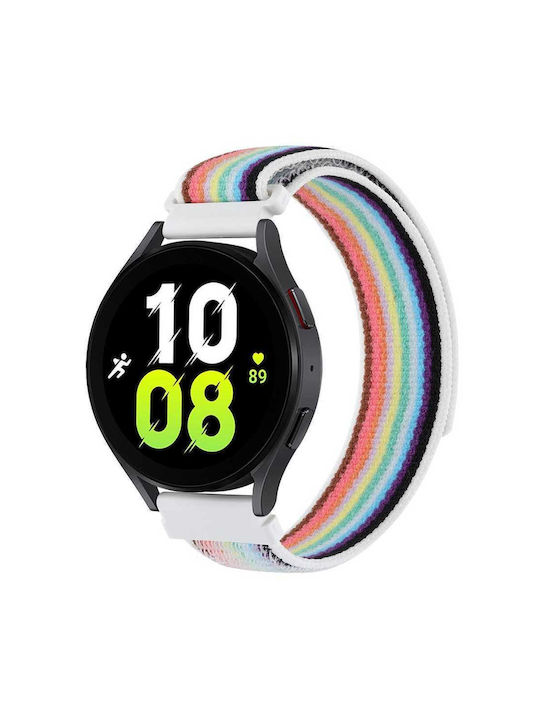 Kalebol Klb-yjnlhh-001 Strap for Samsung Galaxy Watch3 45mm Huawei Watch GT4 46mm Wristband Sport Strap 22mm White Rainbow 2100186918126