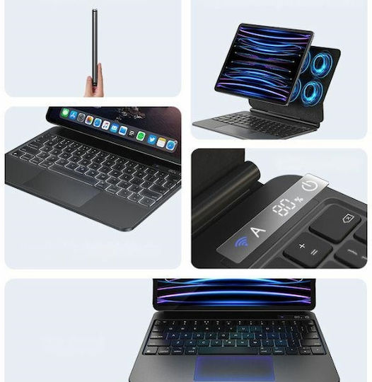 Usams Protective Case Keyboard Ipad Pro 12.9" Black Miaoke Series Ipp12mg01 Us-bh876