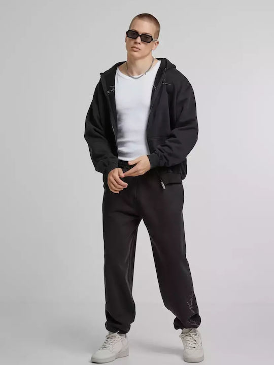 Black Hoodie Cardigan