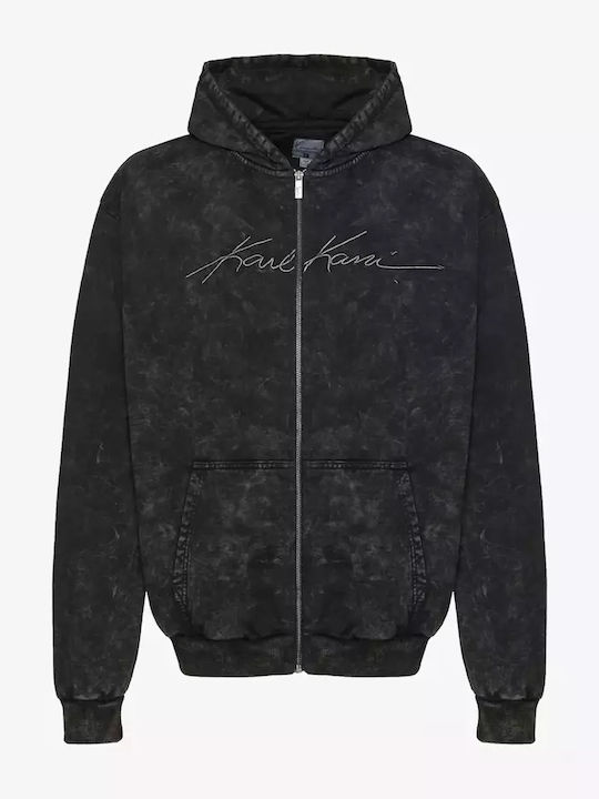 Black Hoodie Cardigan