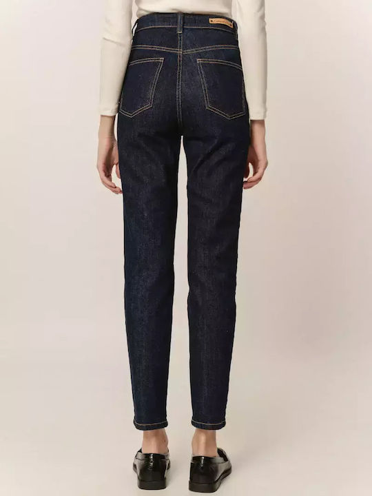 Hoch tailliert Damenjeans mit Rissen in Enger Passform D.K Blue Denim