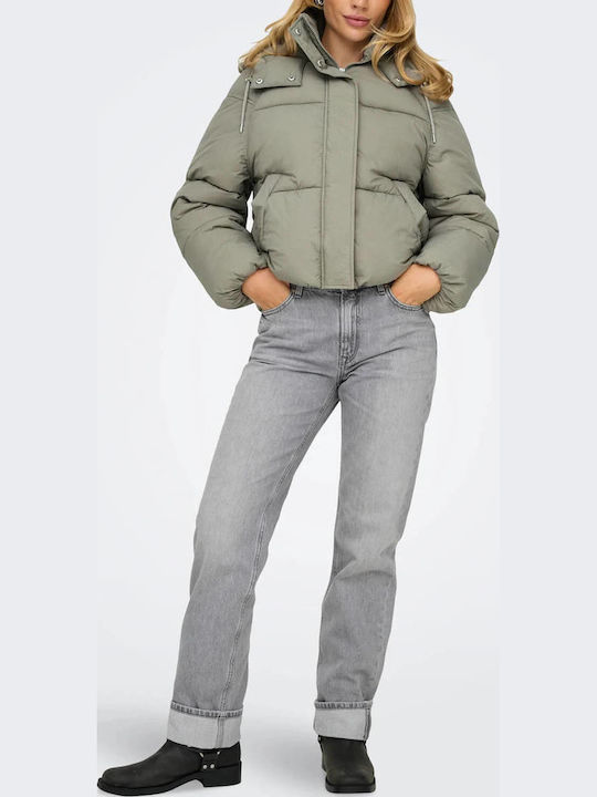Hope Scurtă Jachetă de femei Puffer Silver Sage
