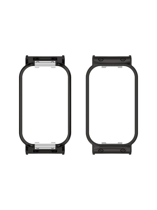 Metallhülle in Silber Farbe für Xiaomi Smart Band 8 Active, Redmi Band 2