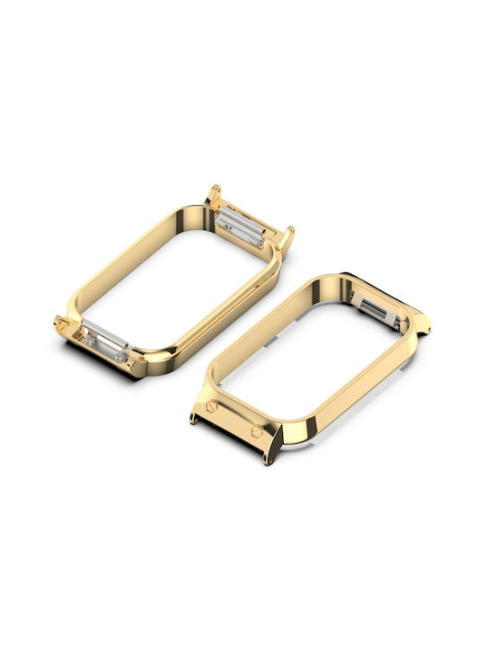 Metallhülle in Silber Farbe für Xiaomi Smart Band 8 Active, Redmi Band 2