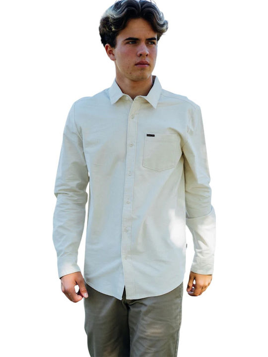 Veeco Long-sleeved Cotton Shirt cream