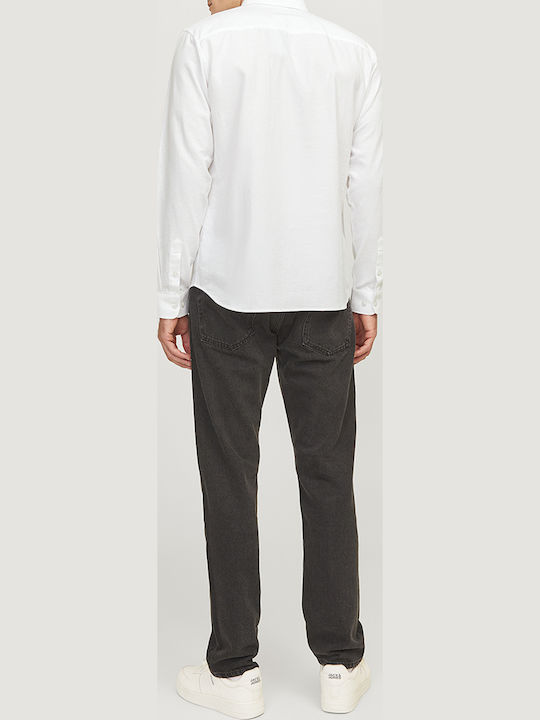 Long-sleeved Cotton Shirt White