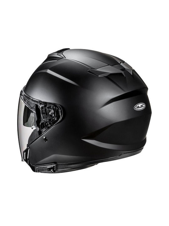 HJC i31 Black Matt Motorcycle Helmet Jet ECE 22.06 1500gr with Sunvisor