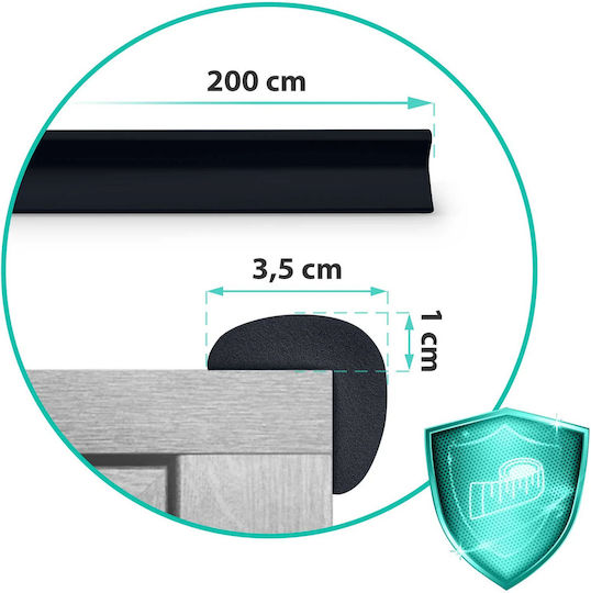 Ricokids Protecție pentru suprafață în Culoare Negru 200εκ. 1buc