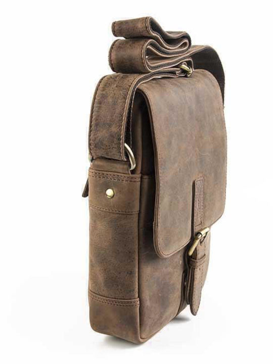Leather Men's Bag Shoulder / Crossbody Brown