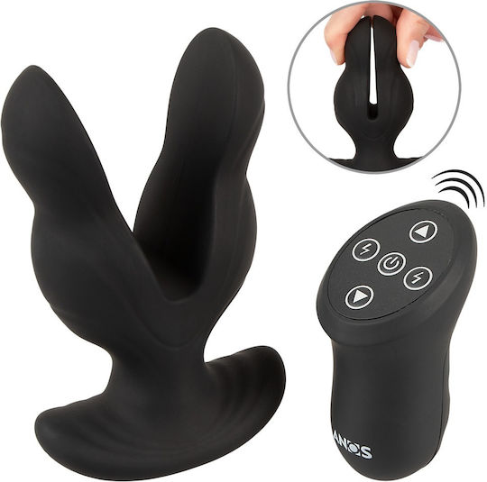 Anos Anal Plug mit kabelloser Funktion und Vibration Schwarz