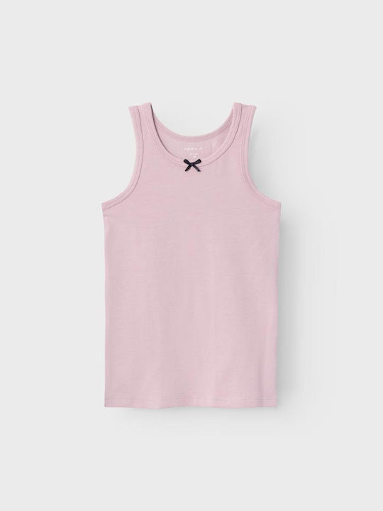 Name It Set of Kids' Undershirts Sleeveless Buttercream 2pcs