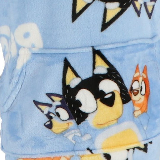 Κουβέρτα Fleece Bluey Γαλάζιο 60x75εκ.