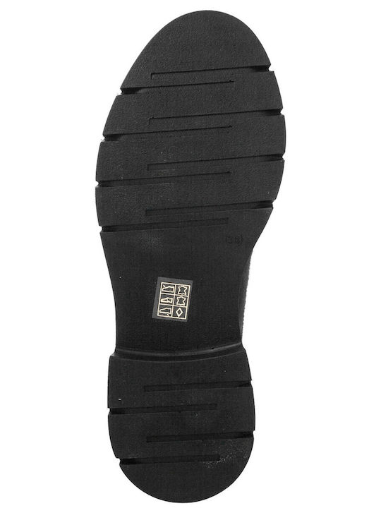 Δερμάτινα Γυναικεία Loafers σε Μαύρο Χρώμα