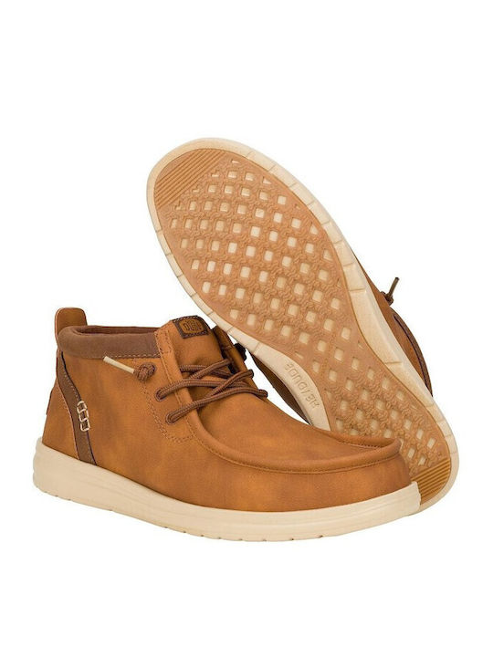 Piele Tabac maro Ghete barbati