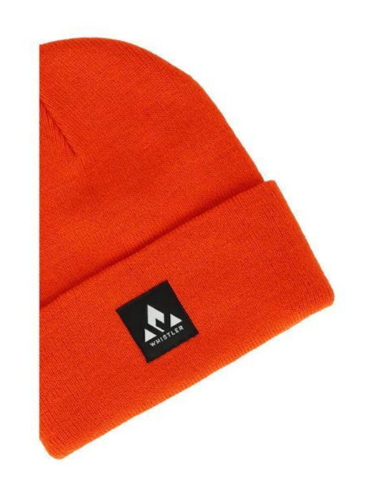 Whistler Beanie Unisex Beanie Knitted in Red color