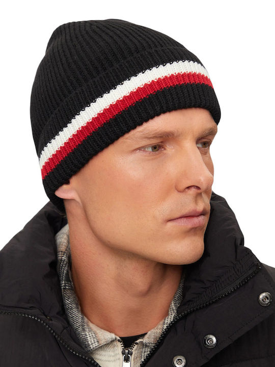 Beanie Ανδρικός Σκούφος Πλεκτός σε Μαύρο χρώμα
