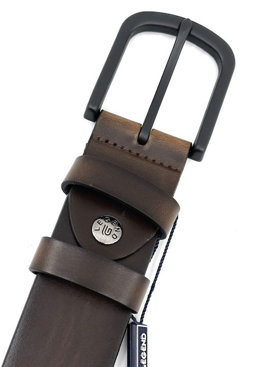 Wide Men's Belt Brown