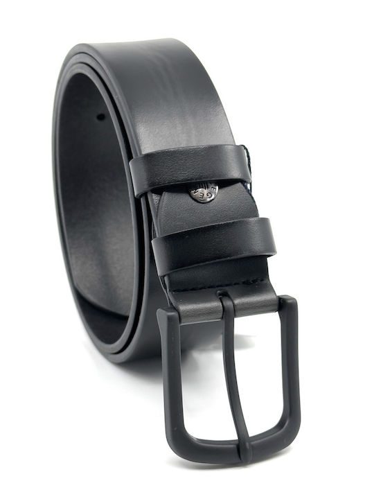 Wide Men's Belt Black