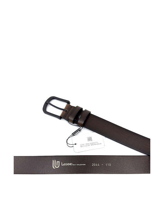 Wide Men's Belt Brown