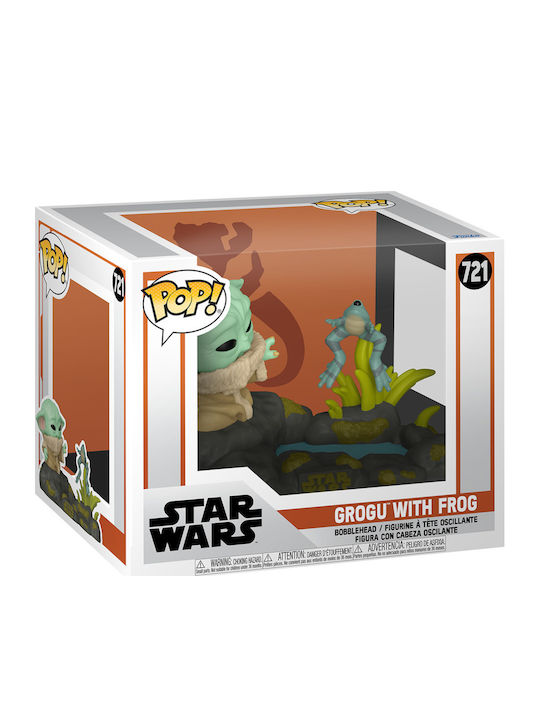 Funko Pop! Deluxe: Grogu with Frog Bobble-Head