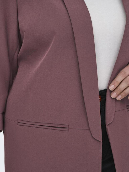 Only Women's Blazer Burgundy